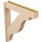 Ekena Millwork 7 1/2-in W x 38-in D x 46-in H Funston Block Rough Cedar Woodgrain TimberThane Outlooker, Primed Tan OUTUR075X38X46FST44RCPR - alternate 2